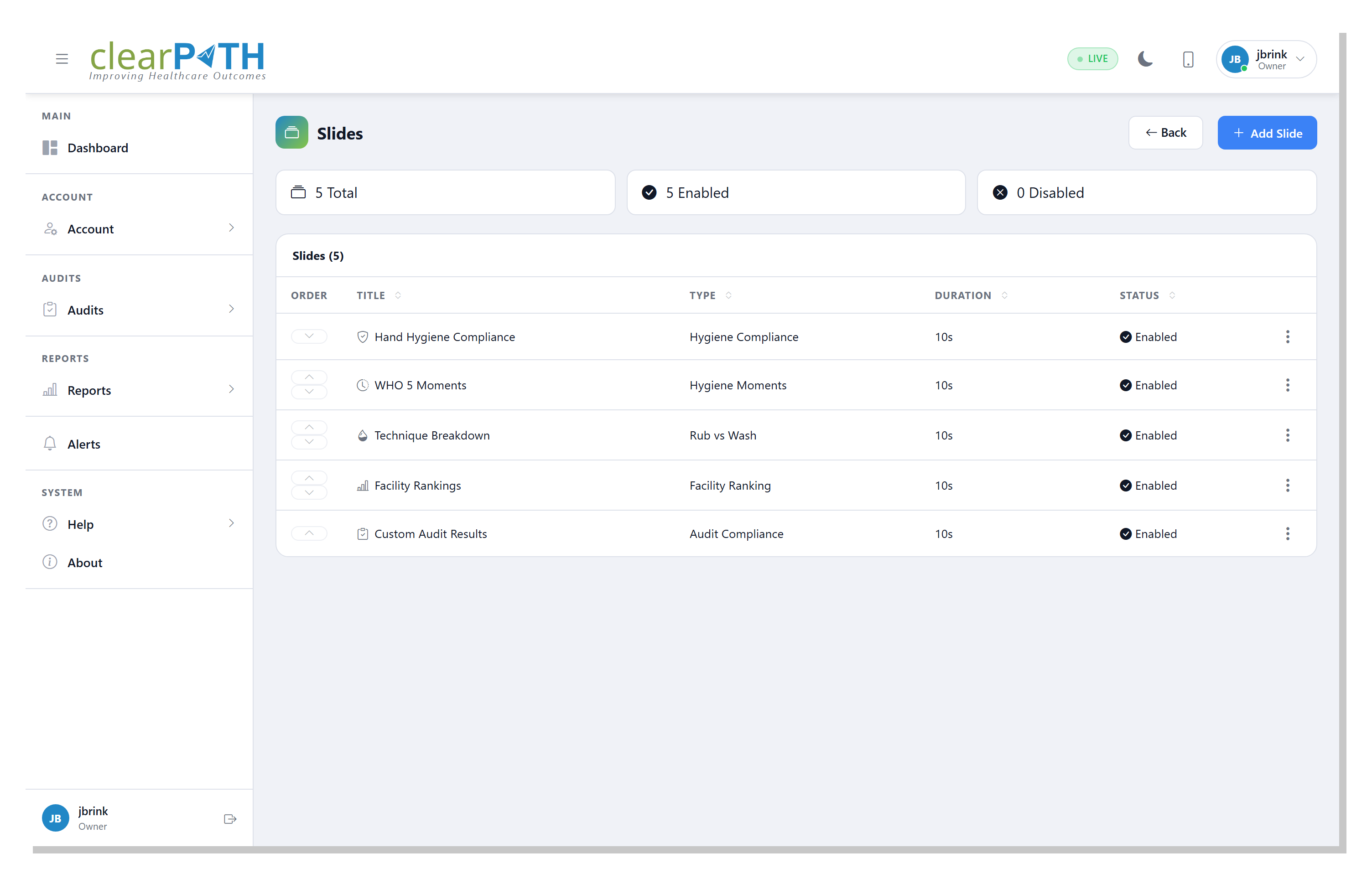 Digital Signage — Slide editor