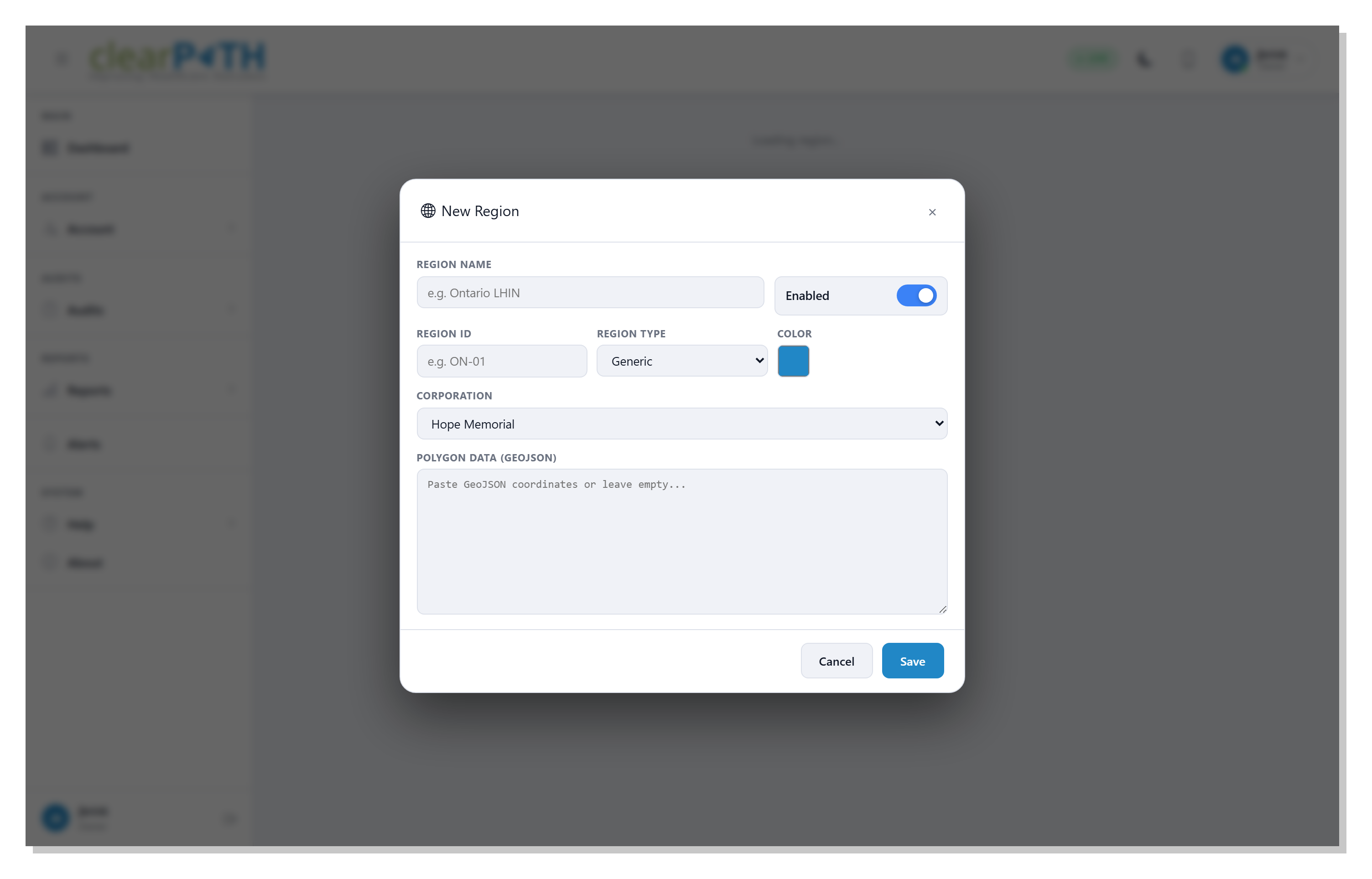 clearPath region detail editor