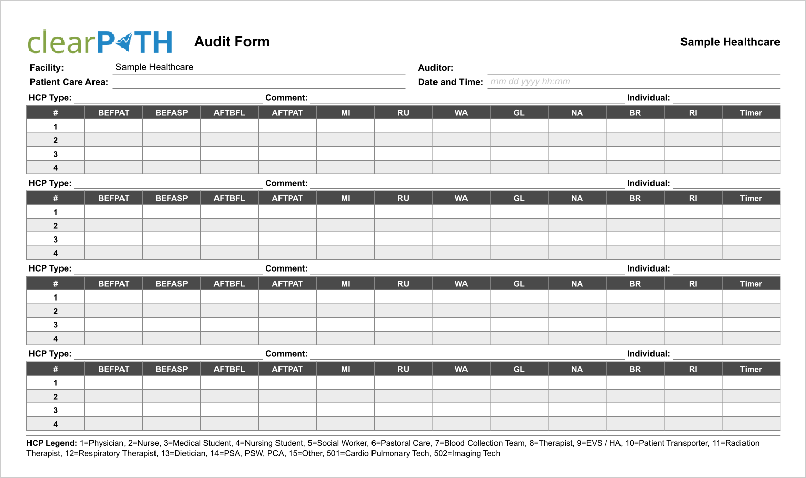 Audit Form