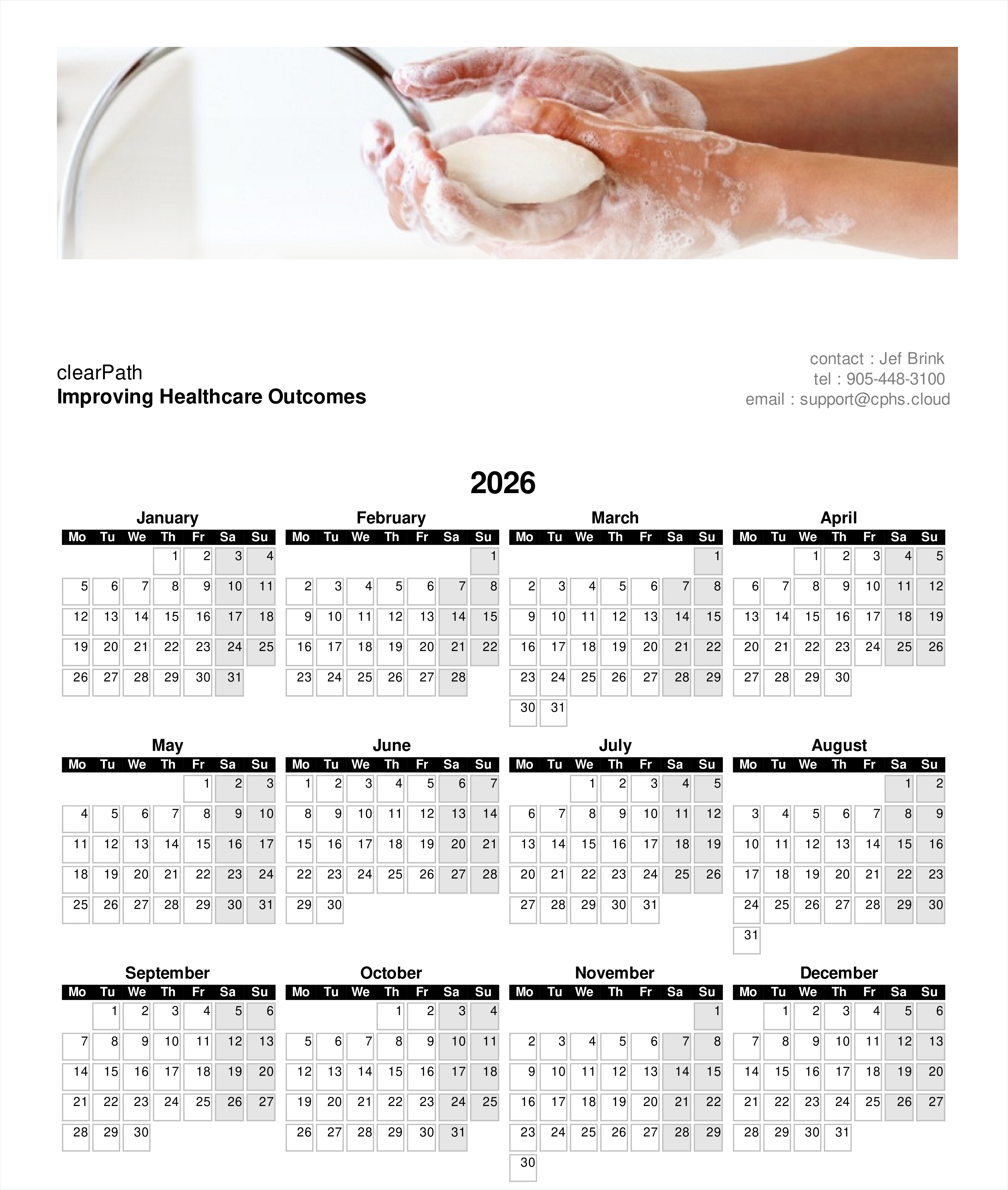 Calendar report