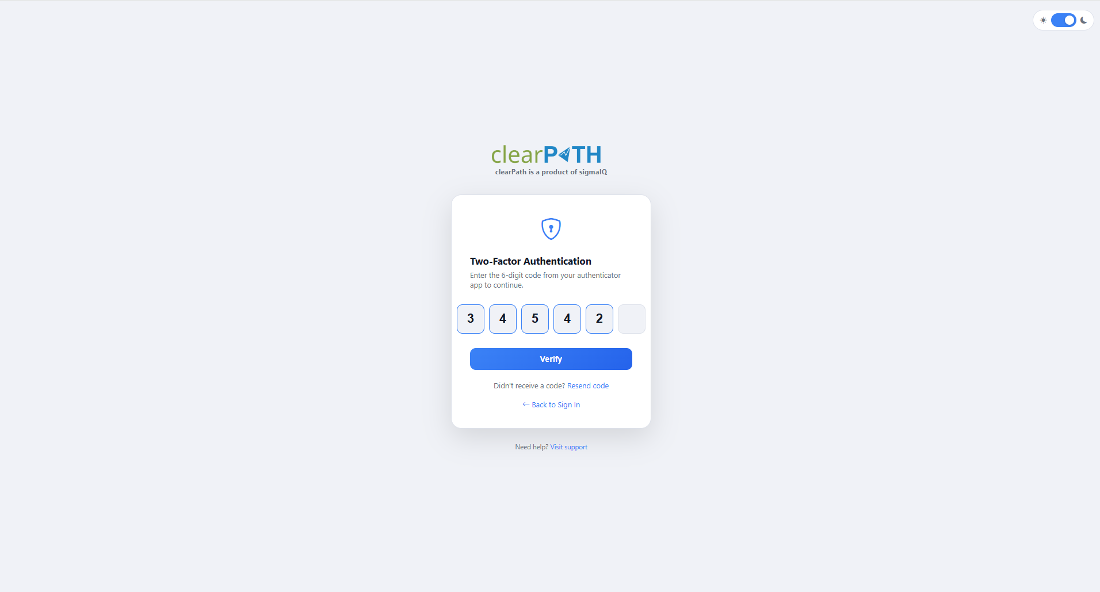 Two-Factor Authentication sign-in prompt